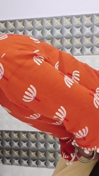 Hot Desi Messy Blowjob & Standing Dogy Style Sex Orange Dress