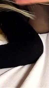 Fucking My Stepsister in Black Stockings! Cumming Inside Her with a Condom!