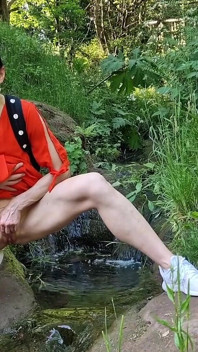 Outdoors Naked and Pissing in Public Compilation