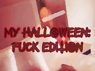 Demi sexual teaser: Seks halloweenowy: Stilesbhalifa Napalona Międzyrasowy Halloweenowy trójkąt