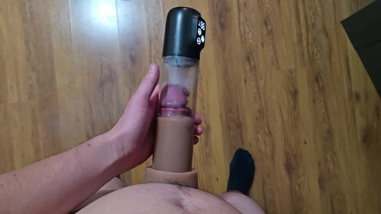 Fap_man93: 激しいオーガズムのすぐ後、精子でいっぱいのペニス真空ポンプ