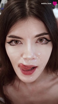 Hot Cocksucker Expertly Practices Ball Worship, Bringing His Cock to a Juicy Creamy Facial Finish
