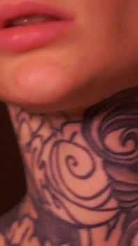 Cumshot on a Neck for a Cute Ginger Teen Close up
