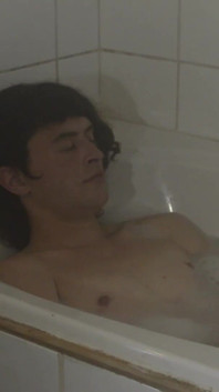 Non-binary taking bath, smoking and jerking