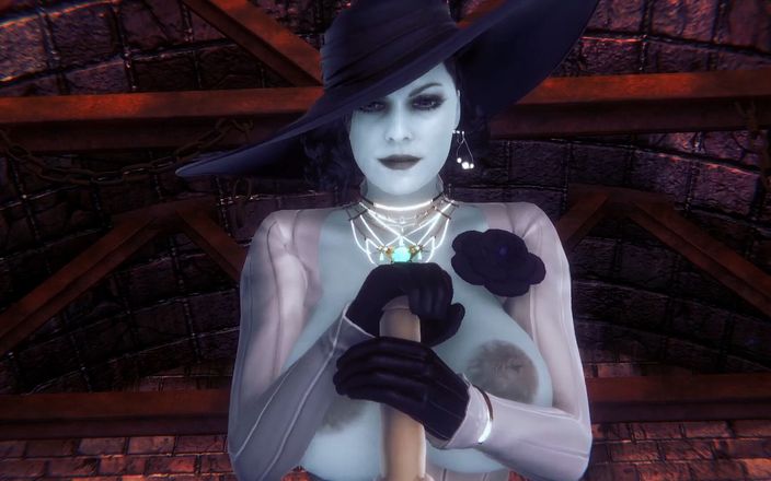 Wraith ward: Lady Dimitrescu pijpbeurt: Resident Evil Village Hentai Prody