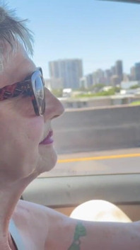 Bare Pussy While Driving