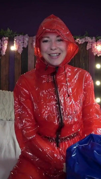 Rainwear Humiliation - Shiny, Stupid, and Mine