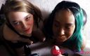 Brit Studio: Duas adolescentes britânicas chupando pau
