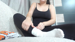 AmayaMori: Moje nevlastní sestra zkouší, jaké to je nosit japonské tabi...