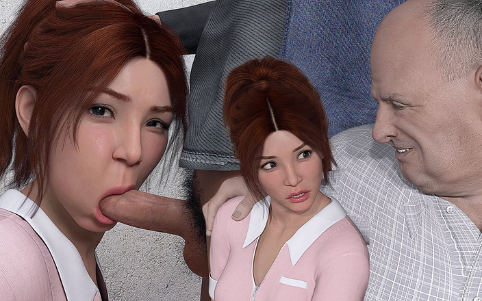 Lustful Gaming: Невинную официантку трахнул в рот грязный байкер