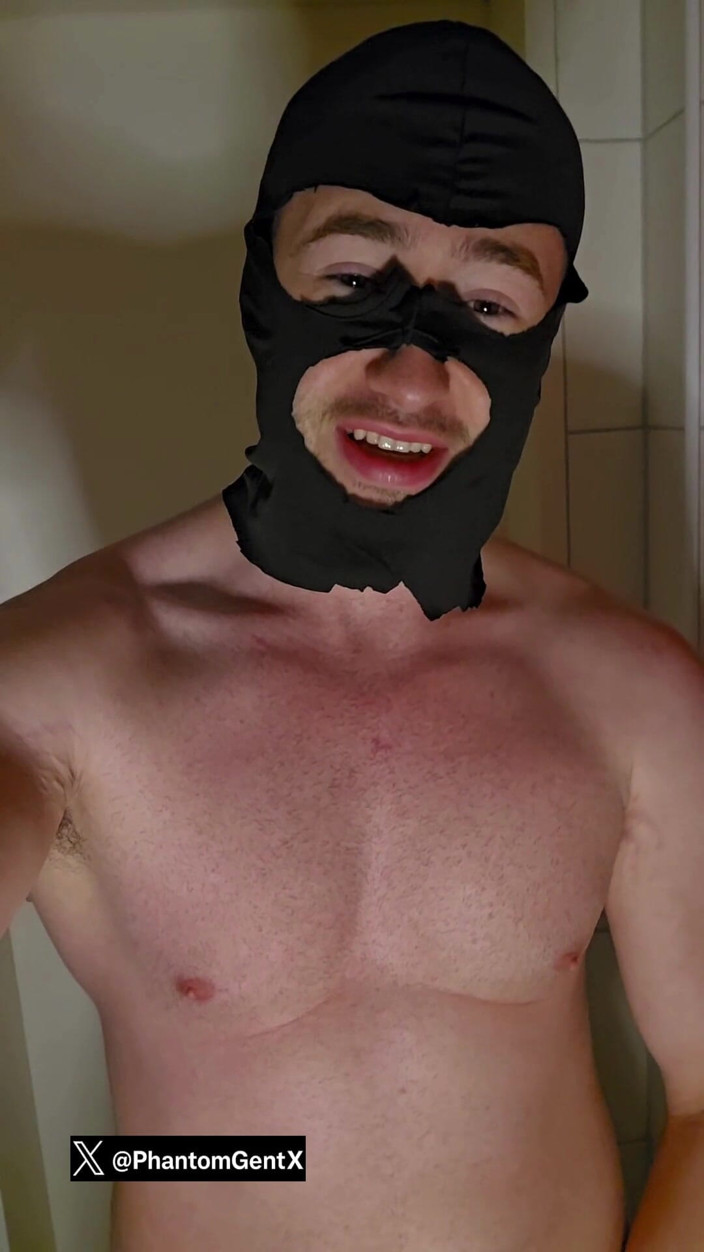 PhantomGentX: Phantomgentx, schwules solo neckt massiven schwanz mit intensivem Dirtytalk
