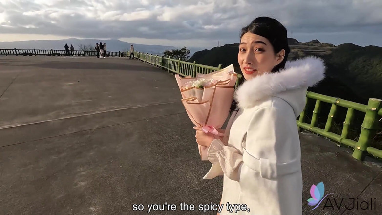 AV Jiali: POV Date with Smoking Hot Brunette Babe, Jiaxin