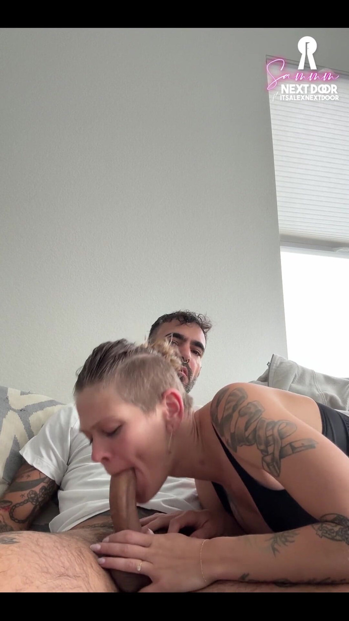Sammm Next Door: 亚历克斯从 bg w/ 中收回我的嘴（并把我的阴户留给我的壮男）