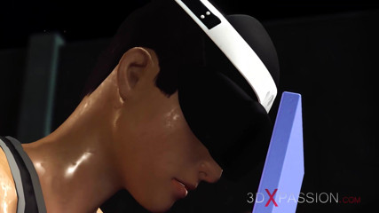 3dxpassion: Masturbation station. A sexy young hottie gets fucked outdoor by...