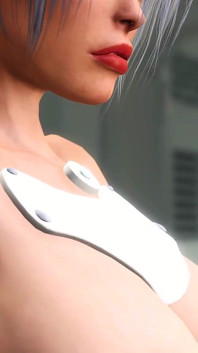 Seks panas di teluk med sci-fi. Awek batang seksi 3d Android mengongkek keras awek muda yang panas
