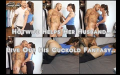 Hotwife hjälper sin man att leva ut sin cuckold fantasi