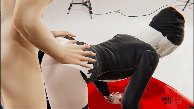 Yaoitube: Yaoi emo femboy dientot habis-habisan di atas bonnet mobil