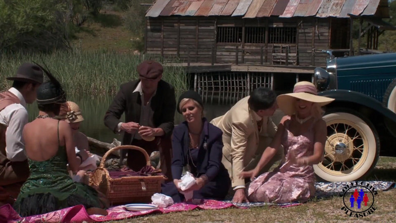 Colective Pleasure: Gangsta picnic by the river turns into orgy.