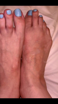Feet in Cum