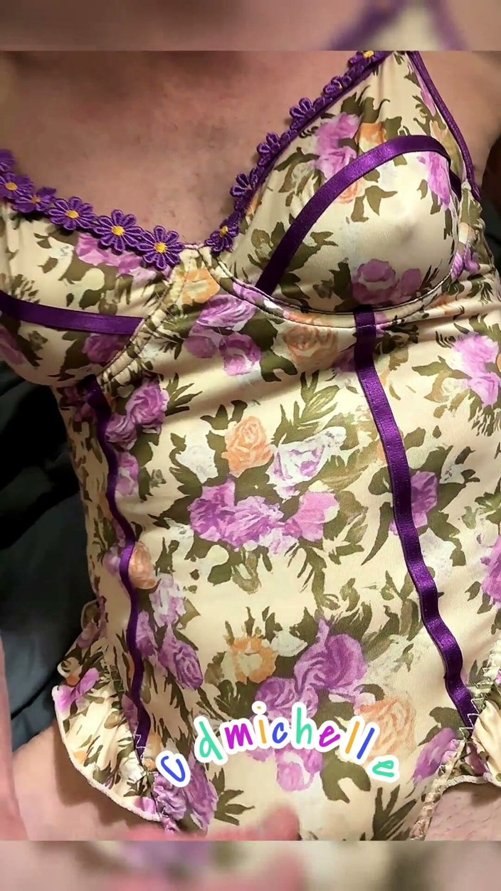 Cd Michelle lingerie: Crossdresser Michelle Dancing Around Having Fun Fantizing About Wife &amp; Me...