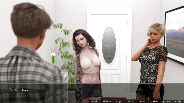 Visual Novels: 여름 향기 18부(여자친구 루트)