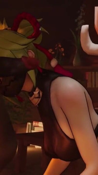 Kuki Shinobu About to Be Spitroasted by Hilichurls - Part 1 Genshin Impact Threesome Sex Video