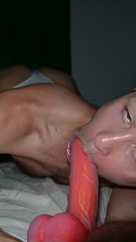 White Thong and Fishnets - Wet Precum Tease and Loud Solo Finish