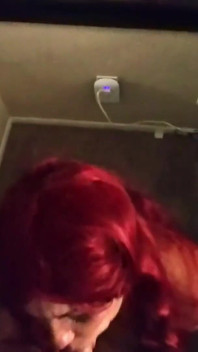 Redhead tinder  slut gets facial and swallows