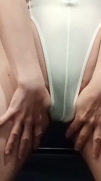 Leotard Show and Masturbation
