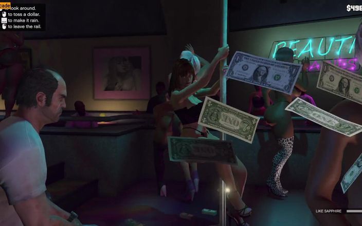 LewdArcade: Gta V Strip Club desnudo Mod Game Play [parte 03] Vanilla Unicorn...