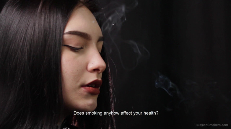 Russian Smokers: Young Brunette Smoker Interview - Calm Voice, Deep Inhales, Honest Addiction...