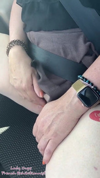 Wife Slut Woman Fountain in Car