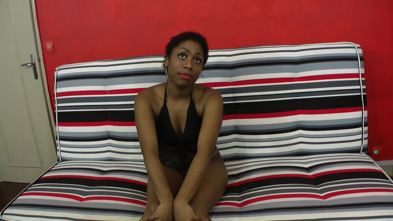 Paris Jango: A Pretty Black Student Is Doing Her Porn Casting