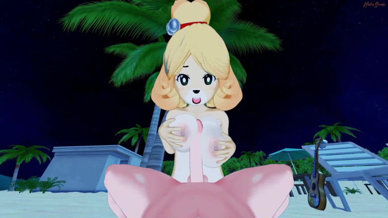 Hentai Smash: Getting a tit job then POV fucking Isabelle on the...