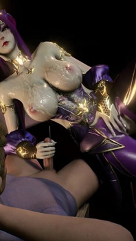 Zi Yan Virtual Vixen com um feitiço de bunda - animação 3D
