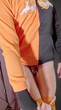 A Boy in a Cage Trains His Boy Pussy for a Halloween Party to Get All the Dicks