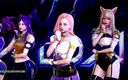 3D-Hentai Games: BlackPink - Brincando com fogo sexy striptease KDA Ahri Akali