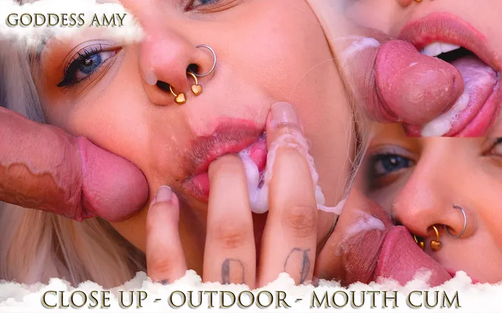 CoupleHart: Close-up: Outdoor Cock Sucking and Tasting the Thick Cum
