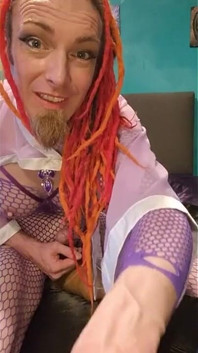 Wank Fest dla azjatyckiego stroju lilac