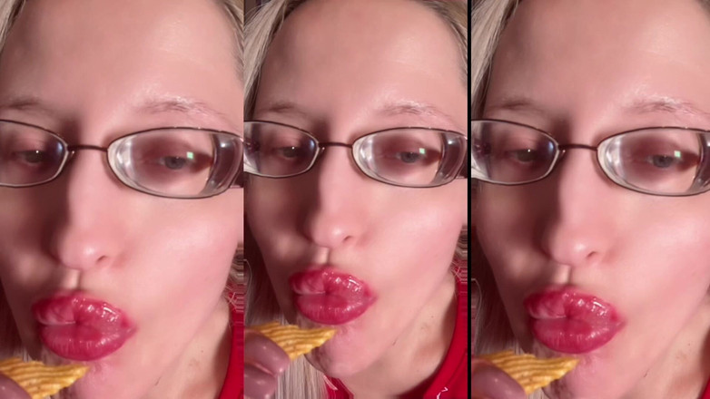 FinDom Goaldigger: Поедание картофеля чипсов АСМР, слушать в наушниках