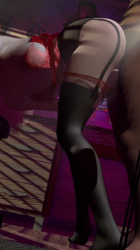 3D sexy chinesischer pornostar hat sex mit großem weißem schwanz santa vor dem Bildschirm