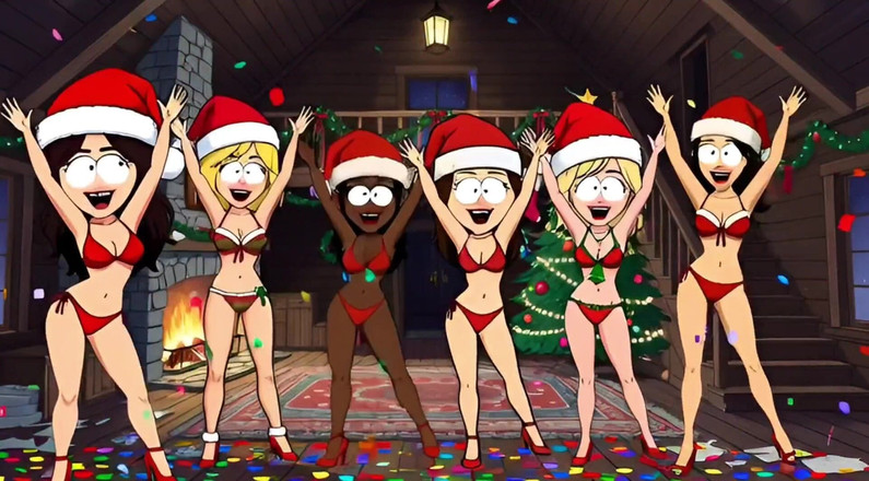 Octopussy Lovers Club: Weihnachten Freitag, Den 13.: Jason Kommt Ins Verrückte MILF-haus Zurück. Weihnachts-cartoon