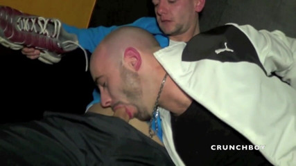 Crunch Boy: Feet total domination for pig in a cruising