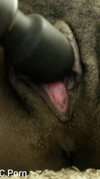 Squeezing My Boobs Rubbing My Big Black Pussy