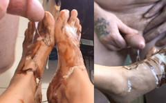 SexyGamingCouple: Foot fetiš neděle, lízání nohou, celá noha v ústech, šukání nohou a...