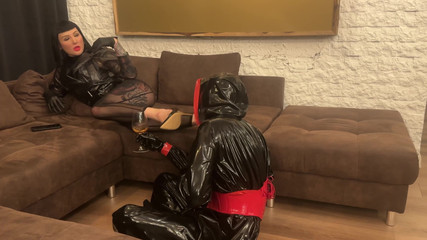 Rubber pervs: Ava Fetish-Art dan Perv Feetwhorship, nilon dan getah