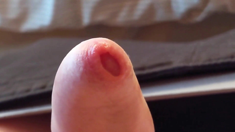 uncutcollegeguy: Extreme Close-up Shots &amp; Gentle Playing with Small Cock Leads to...