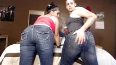 Abby Anna: 2 Sexy Skinny Jean Lovers Fart All Over | Faphouse