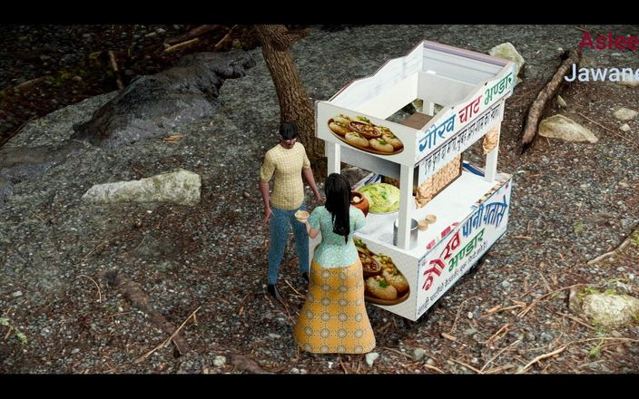 Asleel jawanee: Ein junges mädchen von einem Street food snacks ladenbesitzer gefickt (panipuri-typ...