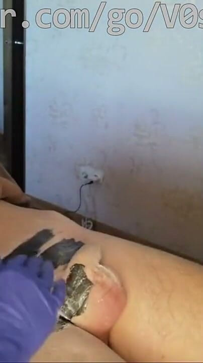 WaxingCam: #205(2) Male Waxing. Smooth Penis and Scrotum